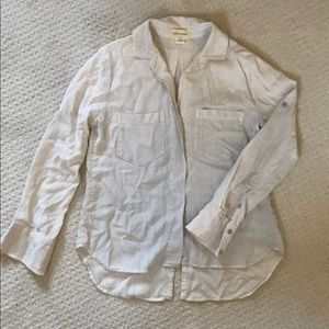 Anthropologie Split Back Button Down